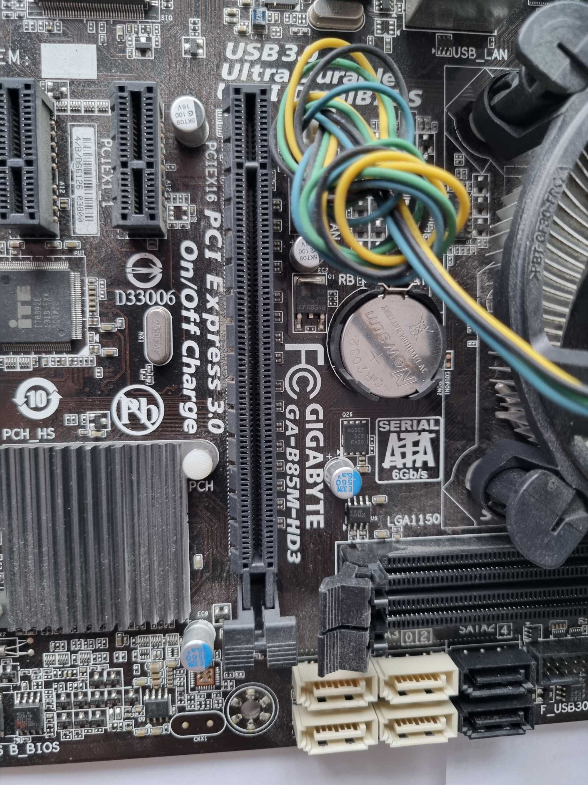Płyta główna Gigabyte GA-B85M-HD3 + procesor intel Core i3