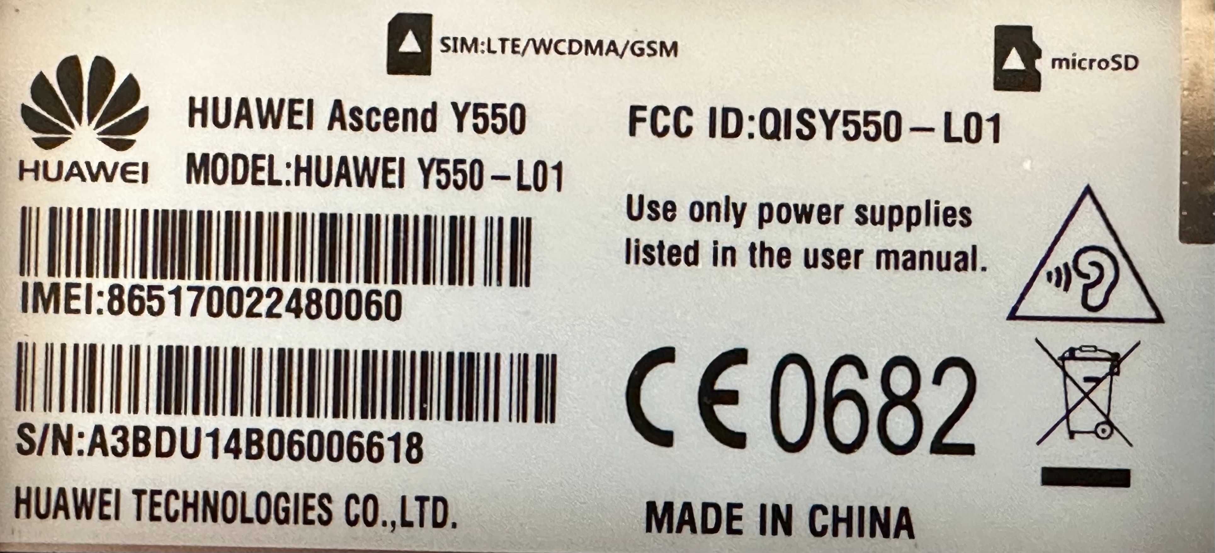 Huawei Ascend Y550 L-01