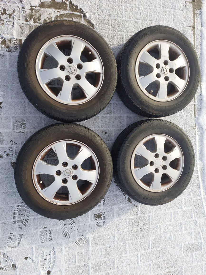 Alufelgi 15" 5x110 opel opony 195/65