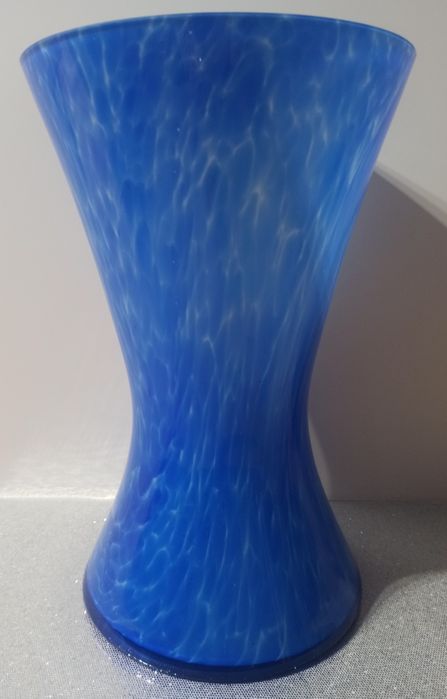 Bardzo duży wazon, szkło kolorowe 34cm