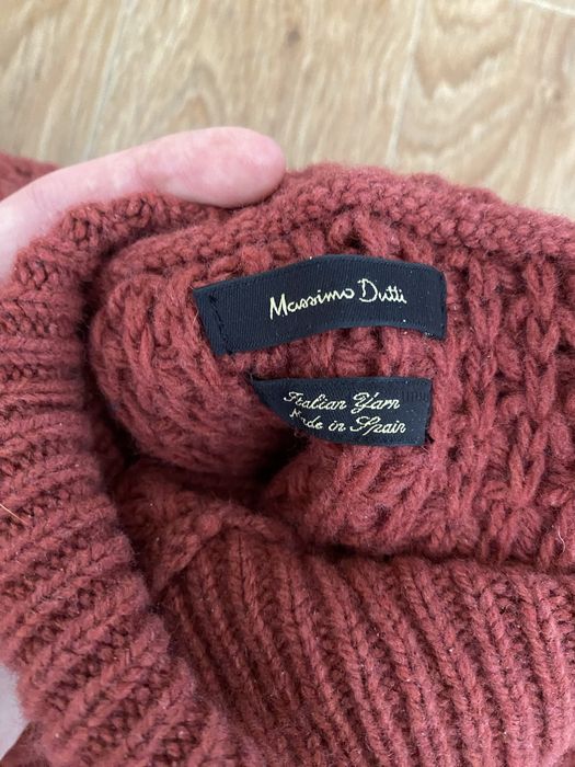 Новий светр Massimo Dutti чоловічий бордовий