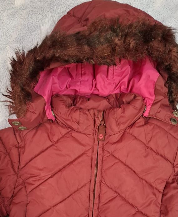 Kurtka h&m 92 bordowa polar ocieplana zimowa