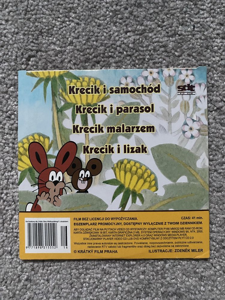 Płyta VCD Krecik i samochód