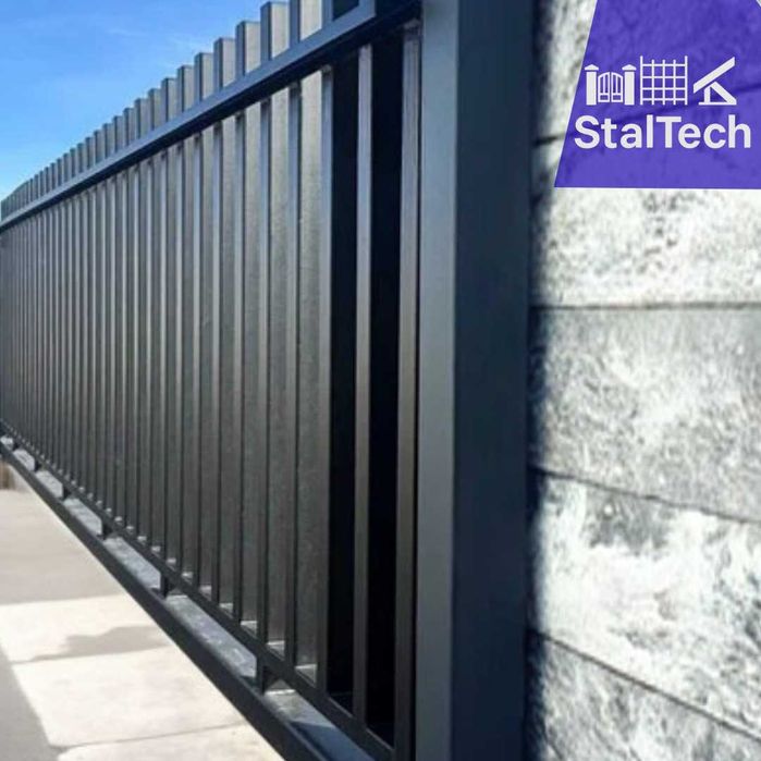 Brama wjazdowa grzebieniowa przesuwna/ dwuskrzydłowa ogrodzenie furtka