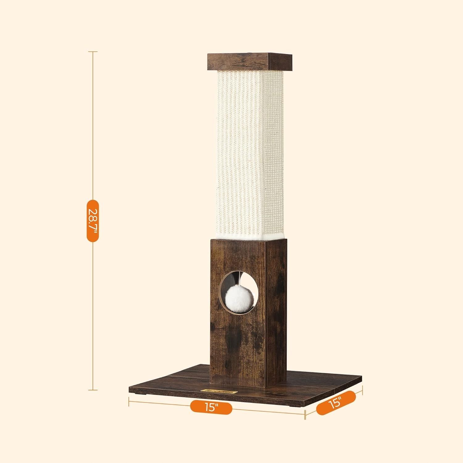 Drapak dla kota, 73 cm wysokości drzewko dla kota, brown