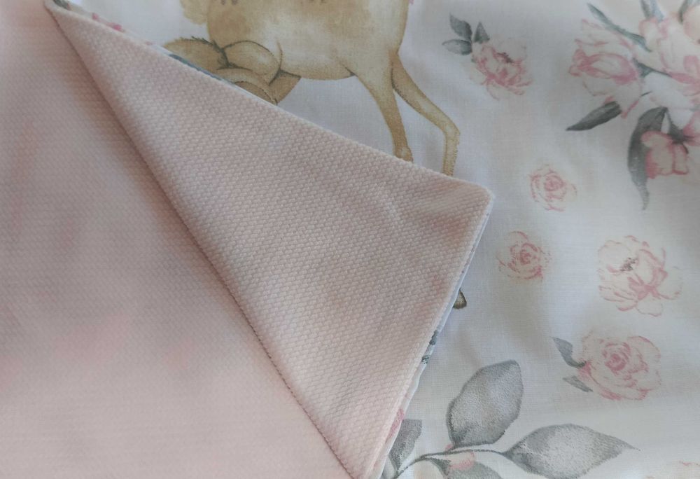 Pościel 3 elementowa 135x100 cm VELVET RÓŻ+SŁODKA SYRENKA  MIMINU