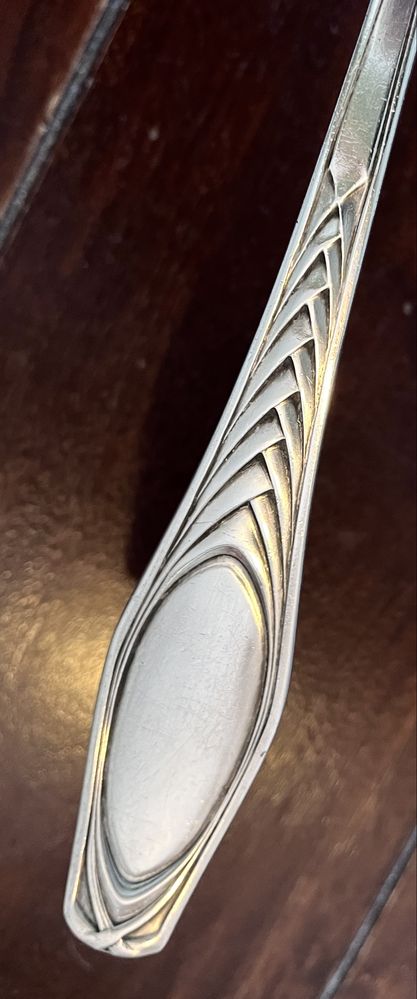 Art deco - Gigantyczna, posrebrzana chochla - Walbreu 40cm wazówka