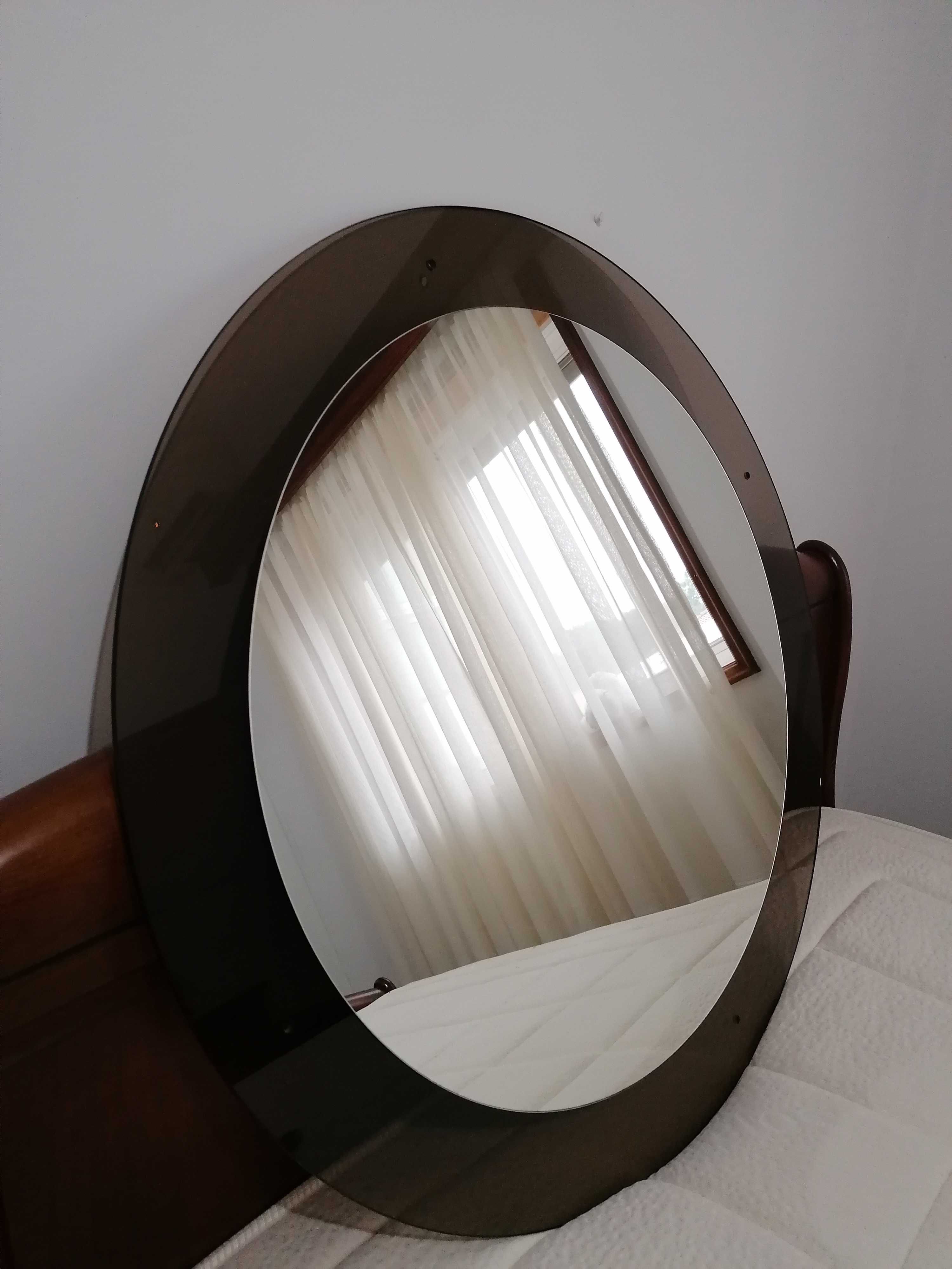 Espelho redondo novo! Diâmetro 80 cm de espelho e 1 m com a barra ext
