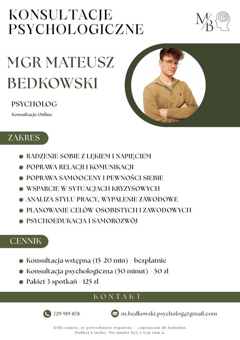 Konsultacje psychologiczne online