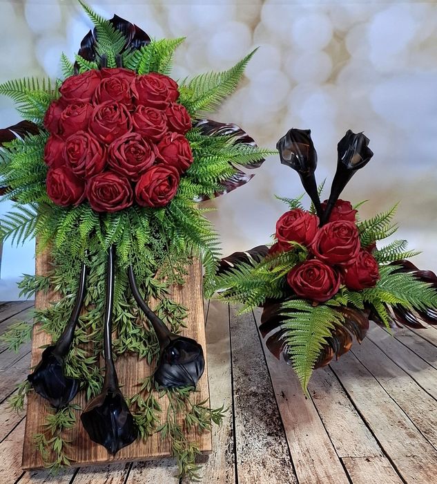 Dekoracja nagrobna na cały rok – ręcznie robiona