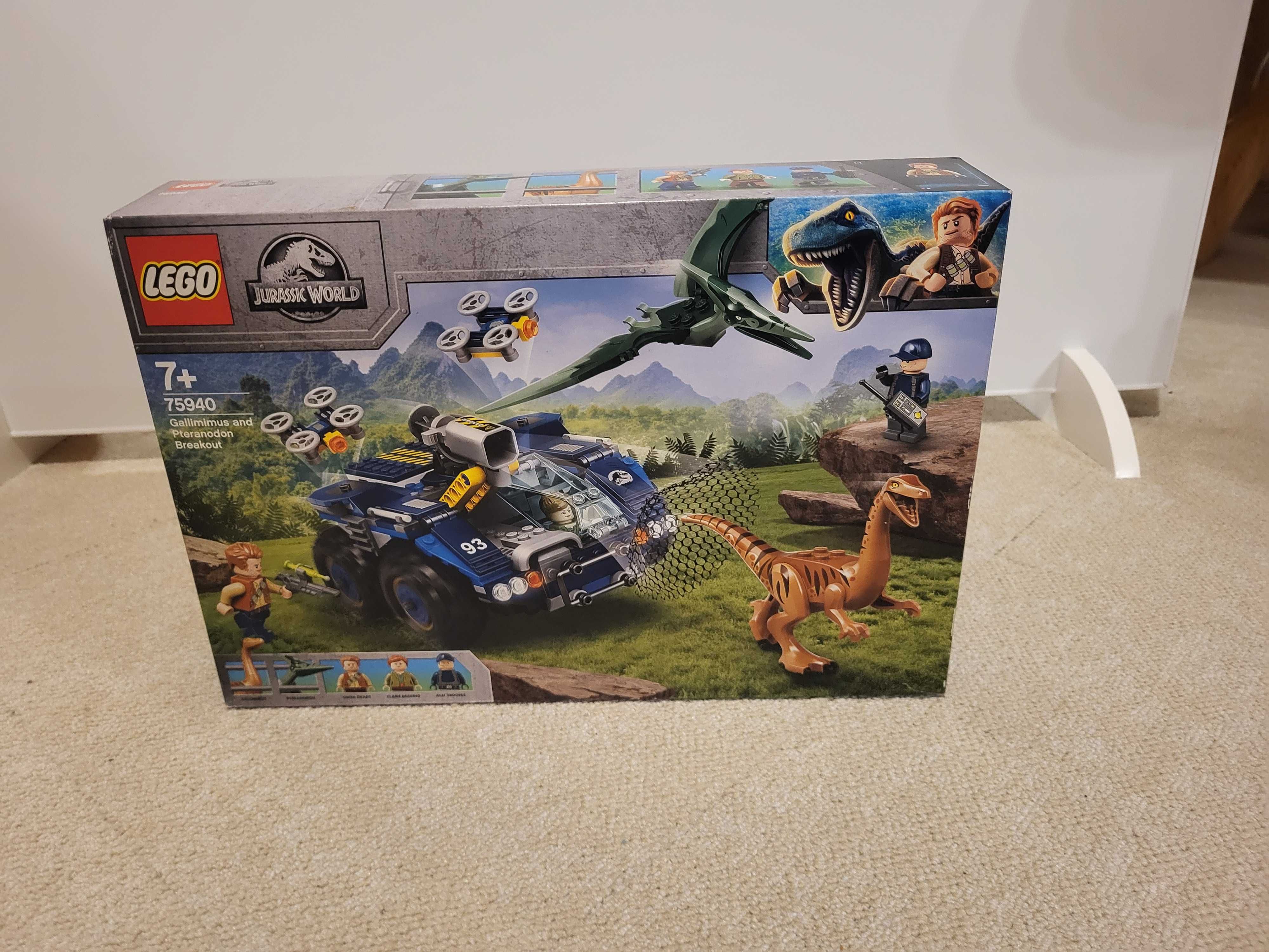 LEGO 75940 Jurassic World Gallimim i pteranodon: ucieczka