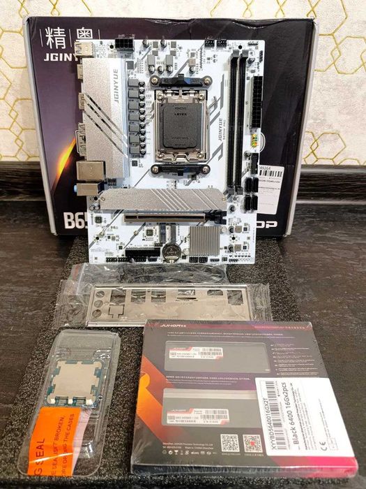 AMD Ryzen 5 7500F + B650 Материнська плата + 32 DDR5 6400 Комплект AM5