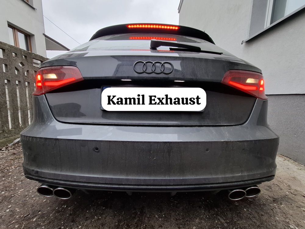 tłumik końcowy wydech przelot AUDI A3 S3 8V SEDAN HATCHBACK SPORTBACK