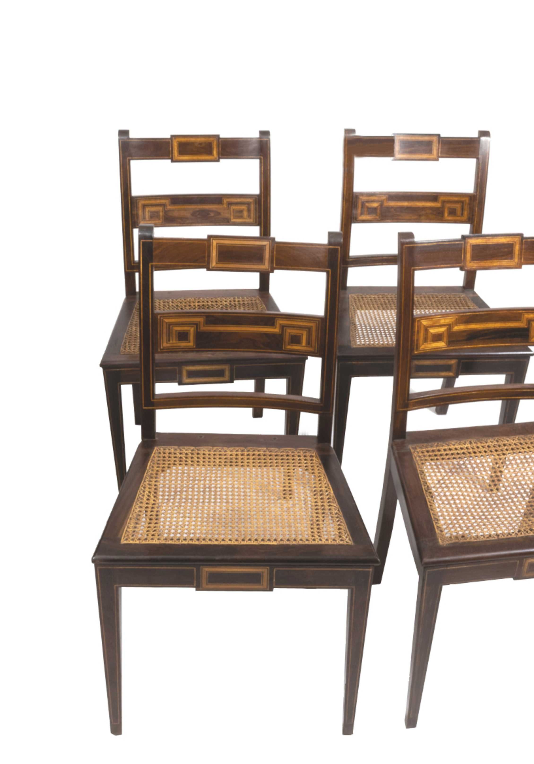 Conjunto cadeiras pau santo palhinha | Dona Maria