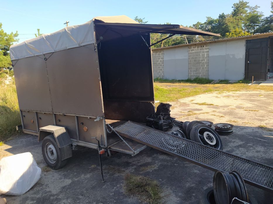 Прицеп, буда, мото эвакуатор с трапом