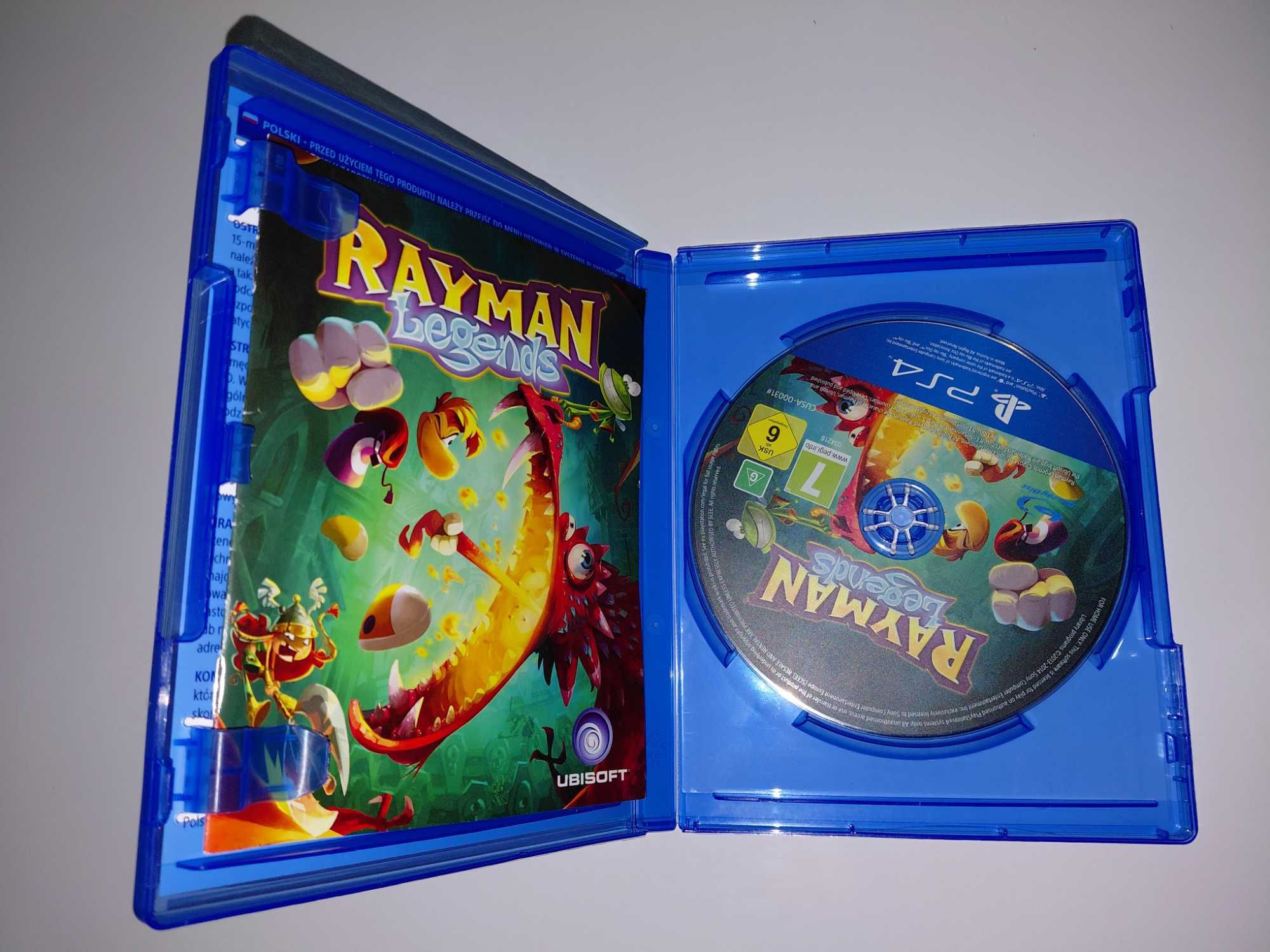 ps4 RAYMAN LEGENDS PL postacie mówią po polsku 1-4 graczy