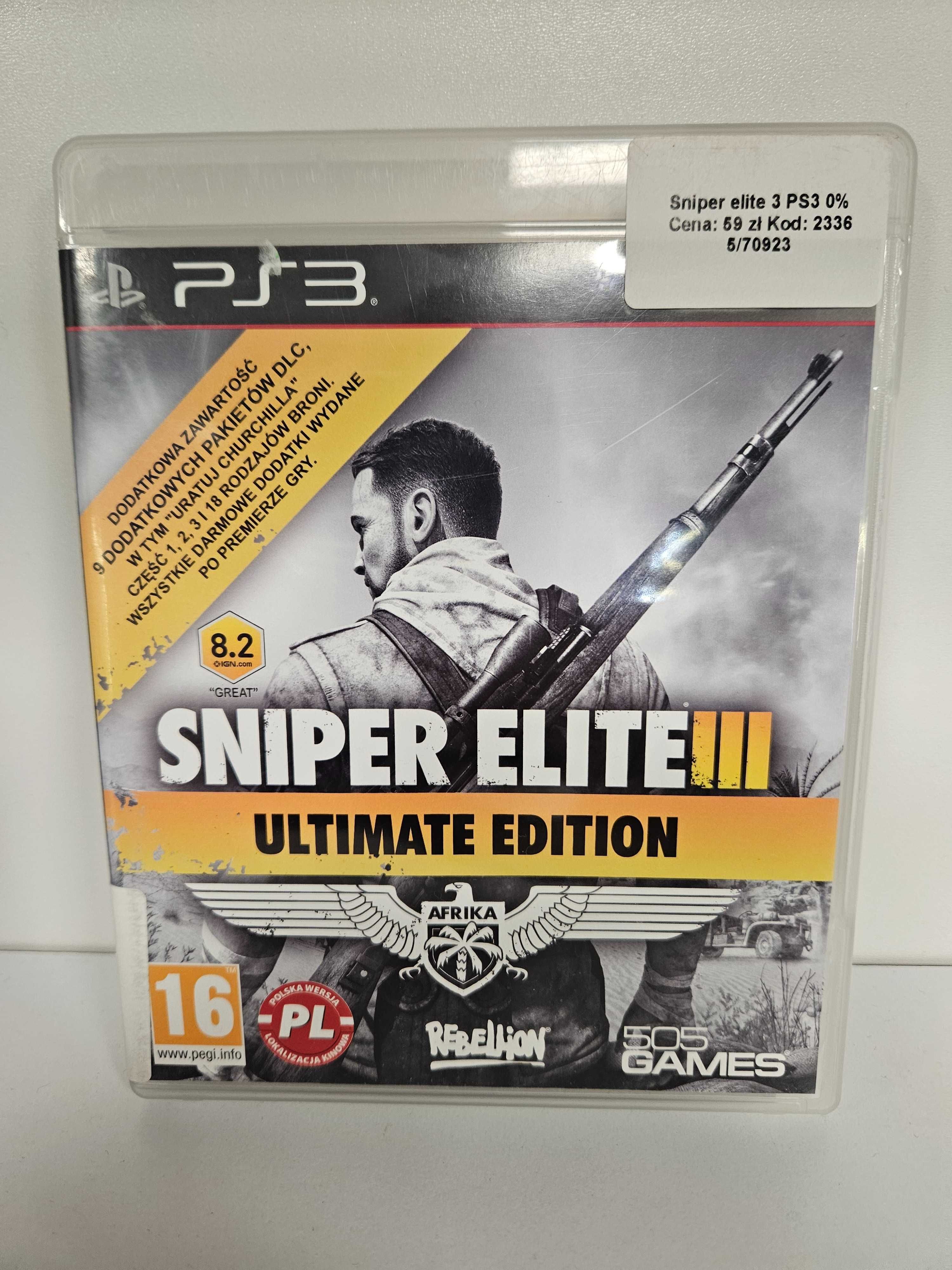 Sniper Elite III Ultimate Edition PS3 - As Game & GSM 2336
