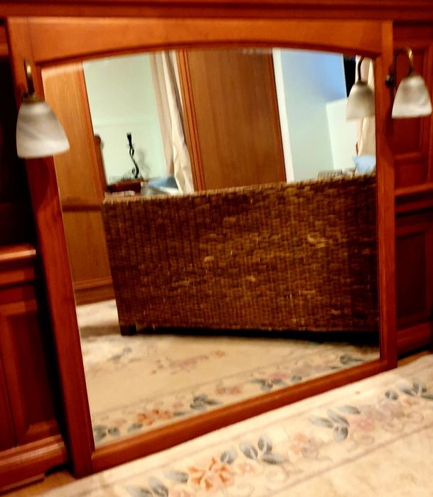 Espelho de Parede Rústico para casa de banho