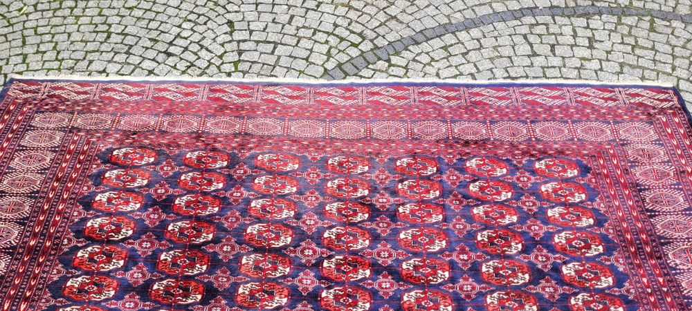 lśniący dywan buchara ręcznie tkany pakistan 285/360cm