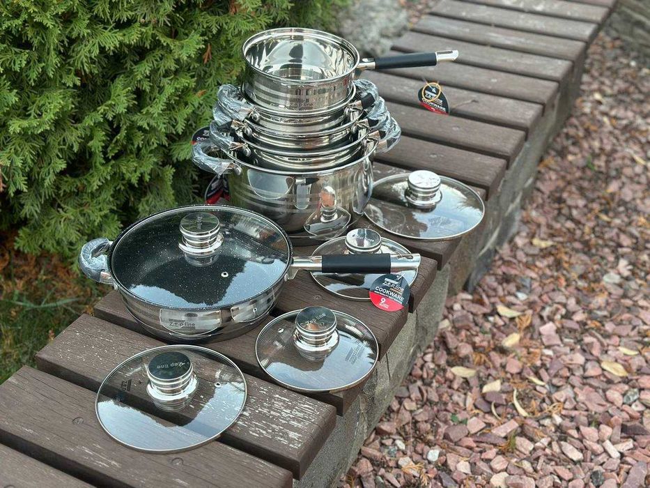 Набор посуды, каструль 1️⃣2️⃣предметов из нержавеющей стали. Германия