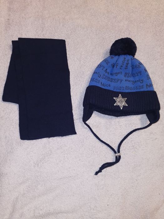 Шапка зимова та  шарф, набір, комплект
