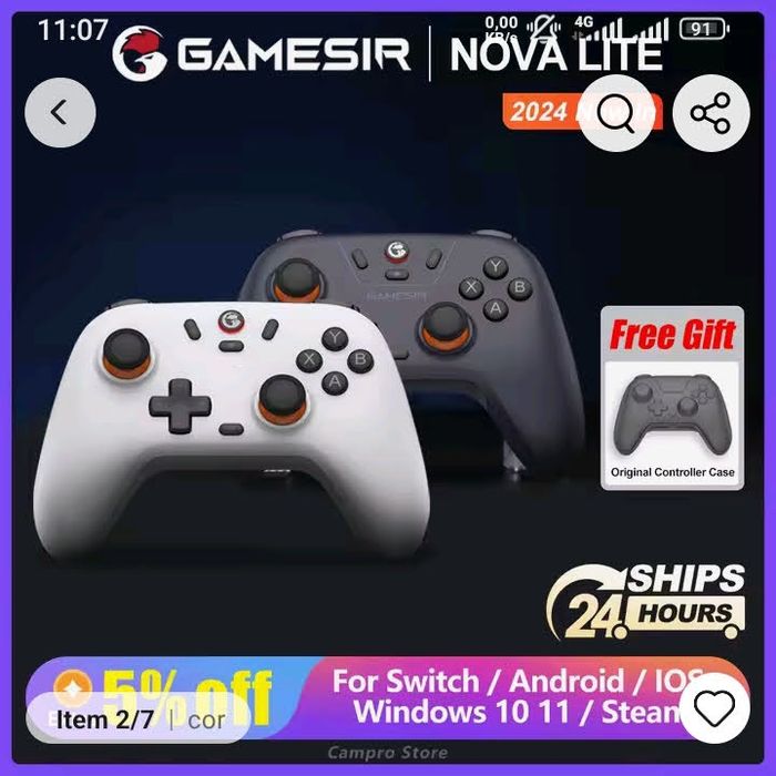 Comando Nintendo novo compatível jogos