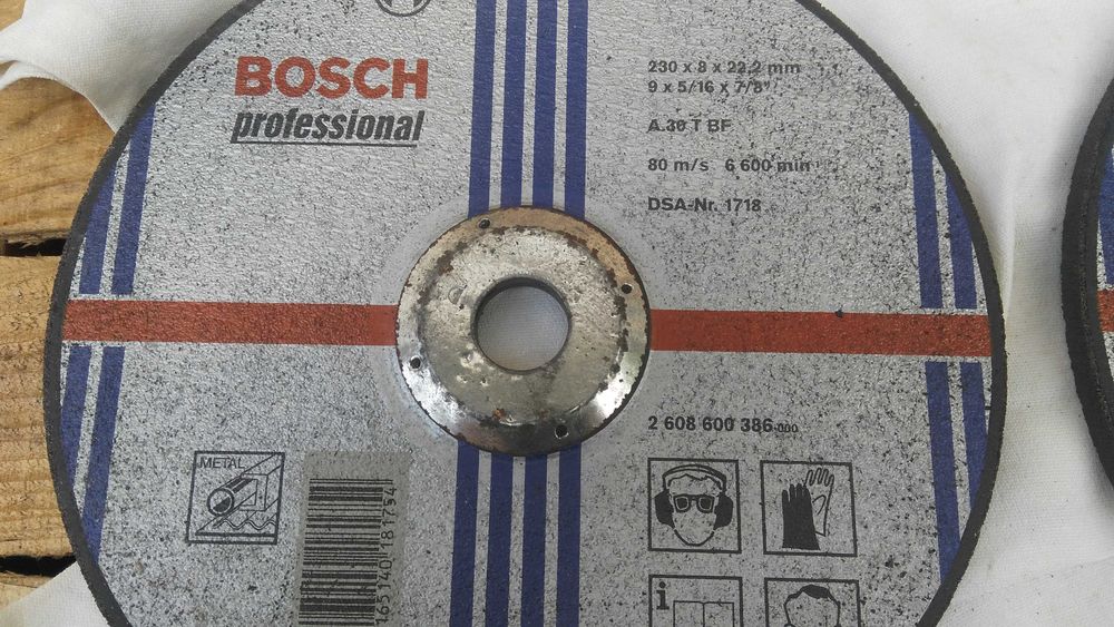 Шліфувальний диск по металу Bosch Professional 230*8*22 (2608600386)