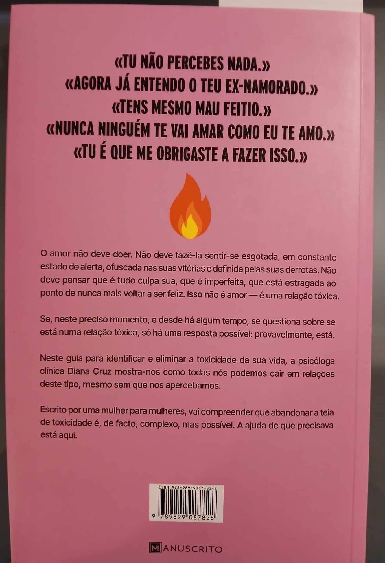 Livro Não é Amor, é uma Relação Tóxica de Diana Cruz