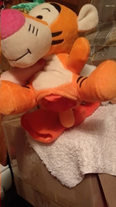 игрушка кукольный театр тигра тигр морж белый на руку НАБОР2ШТ
