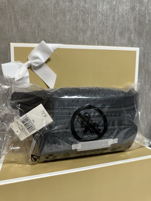 Чоловіча сумка-бананка Michael Kors Cooper Logo Black