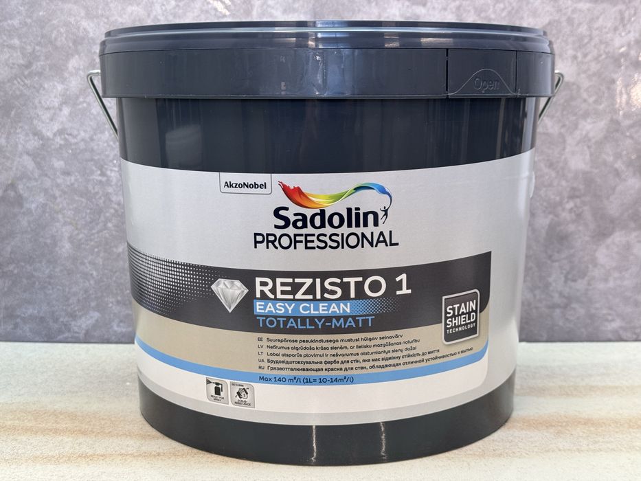 Акрилова фарба Sadolin Professional Rezisto 1, 10 л, біла, BW