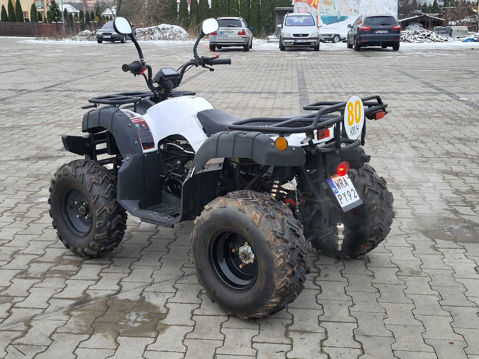 Quad Bashan 200 cc , zarejestrowany , pług , niski przebieg