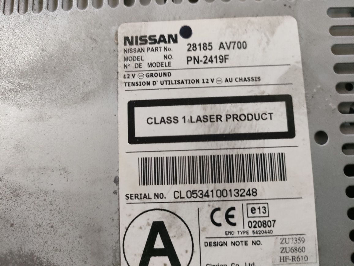 Nissan Primera P12 nawigacja zestaw