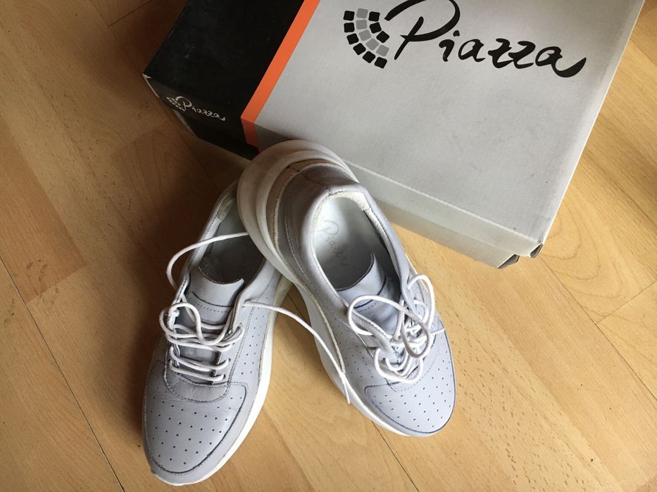 Buty sportowe damskie, z naturalnej skóry, roz 36