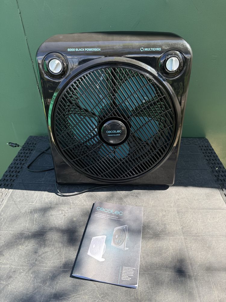 Cecotec Wentylator podłogowy EnergySilence 6000 PowerBox czarny. 50 W