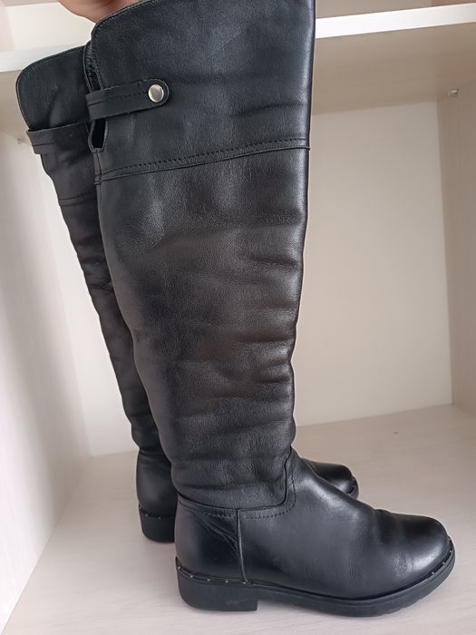 Жіночі зимові чоботи-ботфорти розмір 37