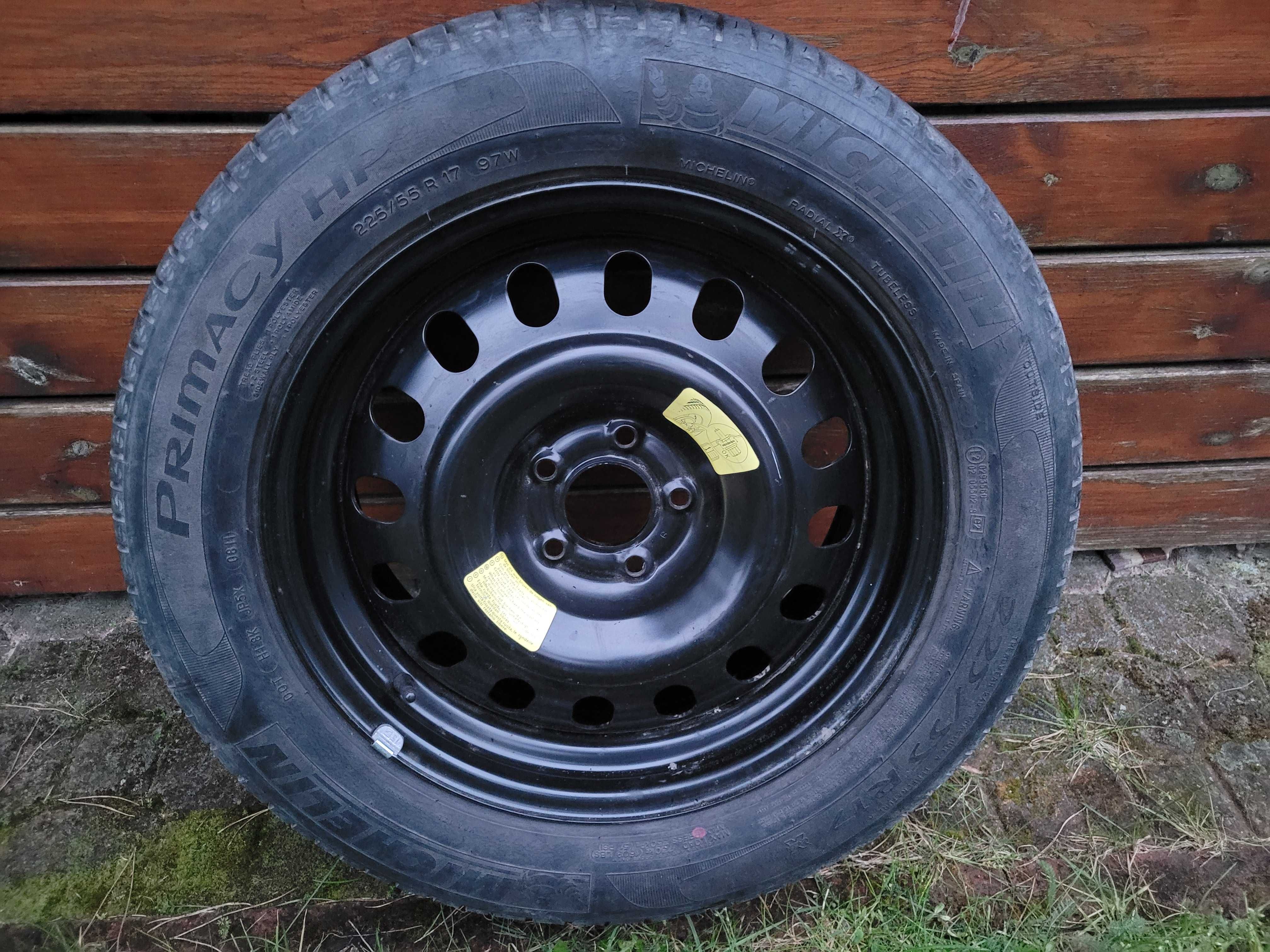 koło zapasowe  citroen C5 x7 Michelin Primacy HP 225/55/17