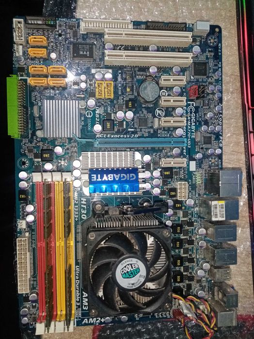 Мат. плата sАм3 + Процессор  AMD Phenom II X4 955 + DDR2-800 2x4gb