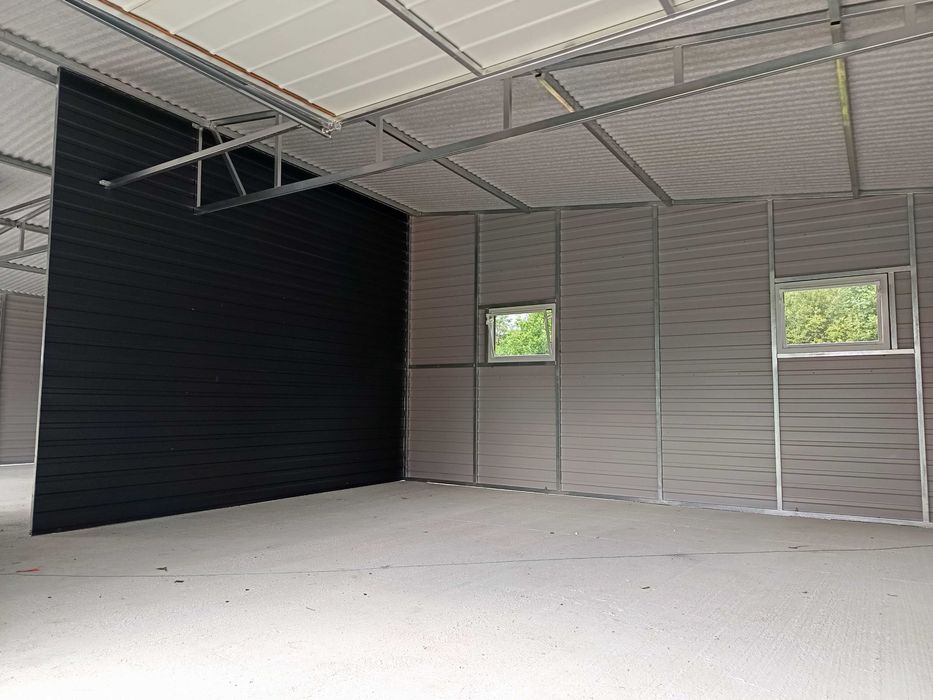 Garaż blaszany garaże blaszane garaż blaszak 12*6 profil 7*5 producent