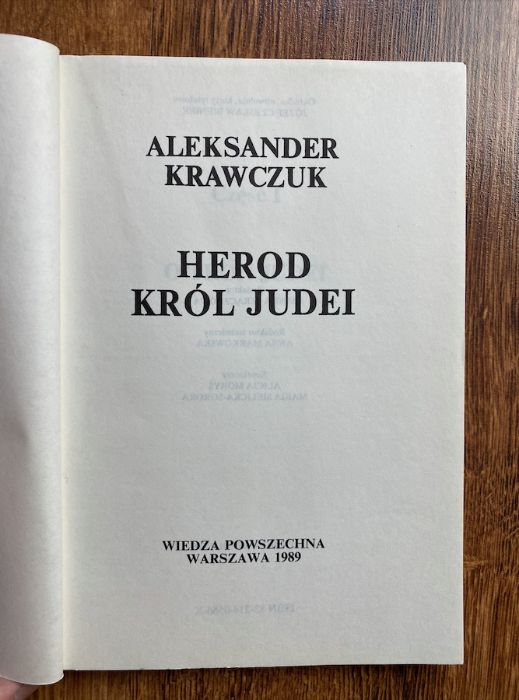 Herod król Judei Aleksander Krawczuk