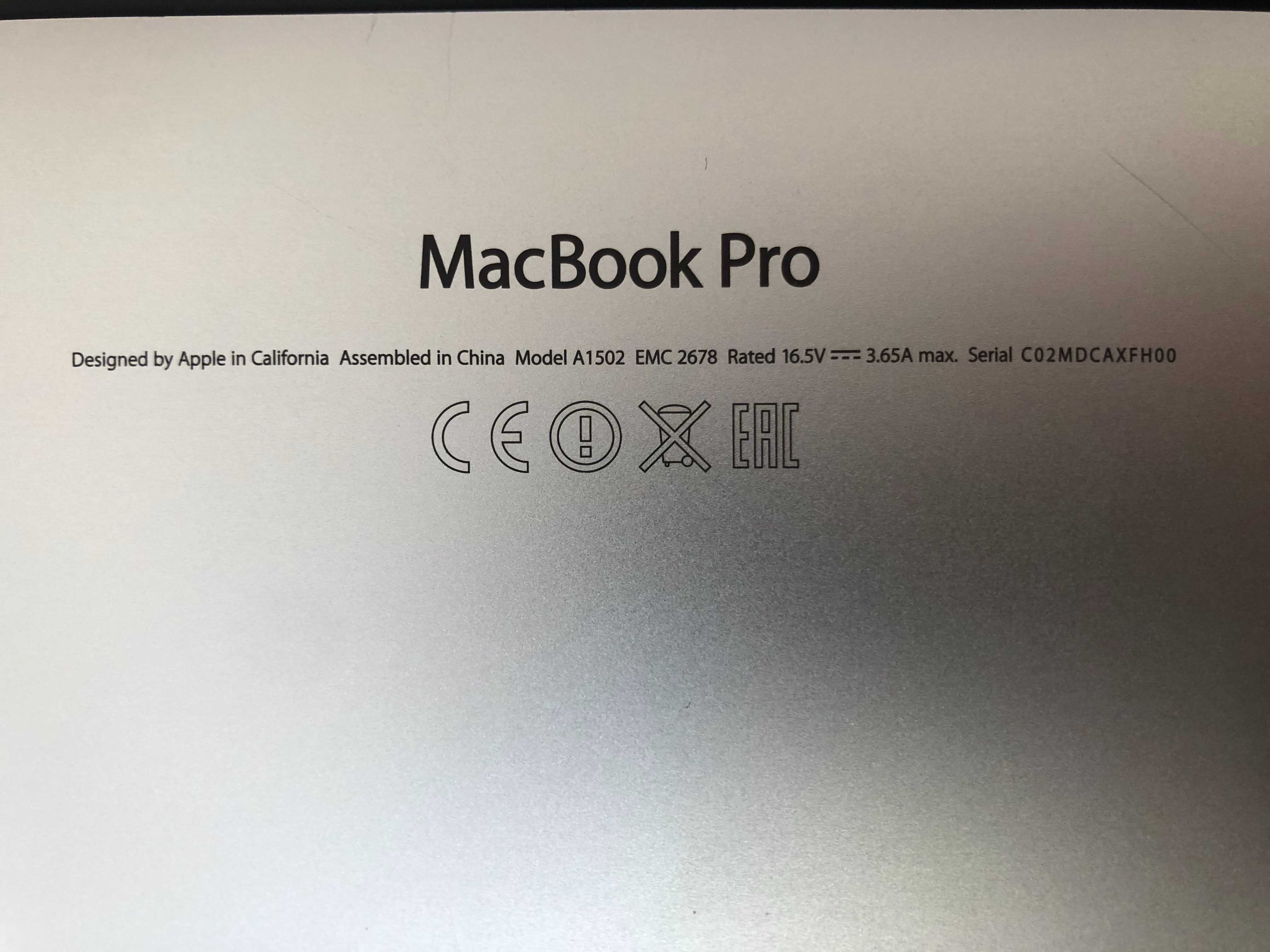 MacBook Pro (Mod. A1502)