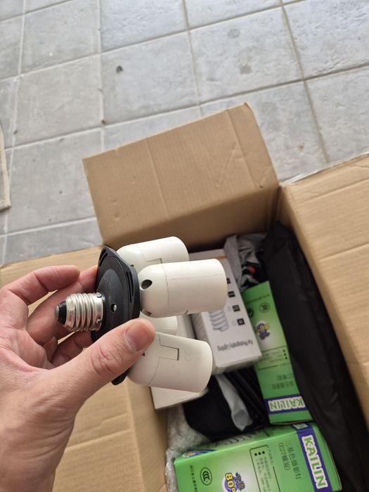 Kit de iluminação para fotografia com 2 projetores e Chroma key 3x4 m