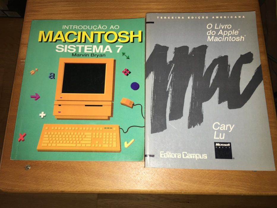 livros Introdução ao macintosh sistema 7 + O livro do apple macintosh