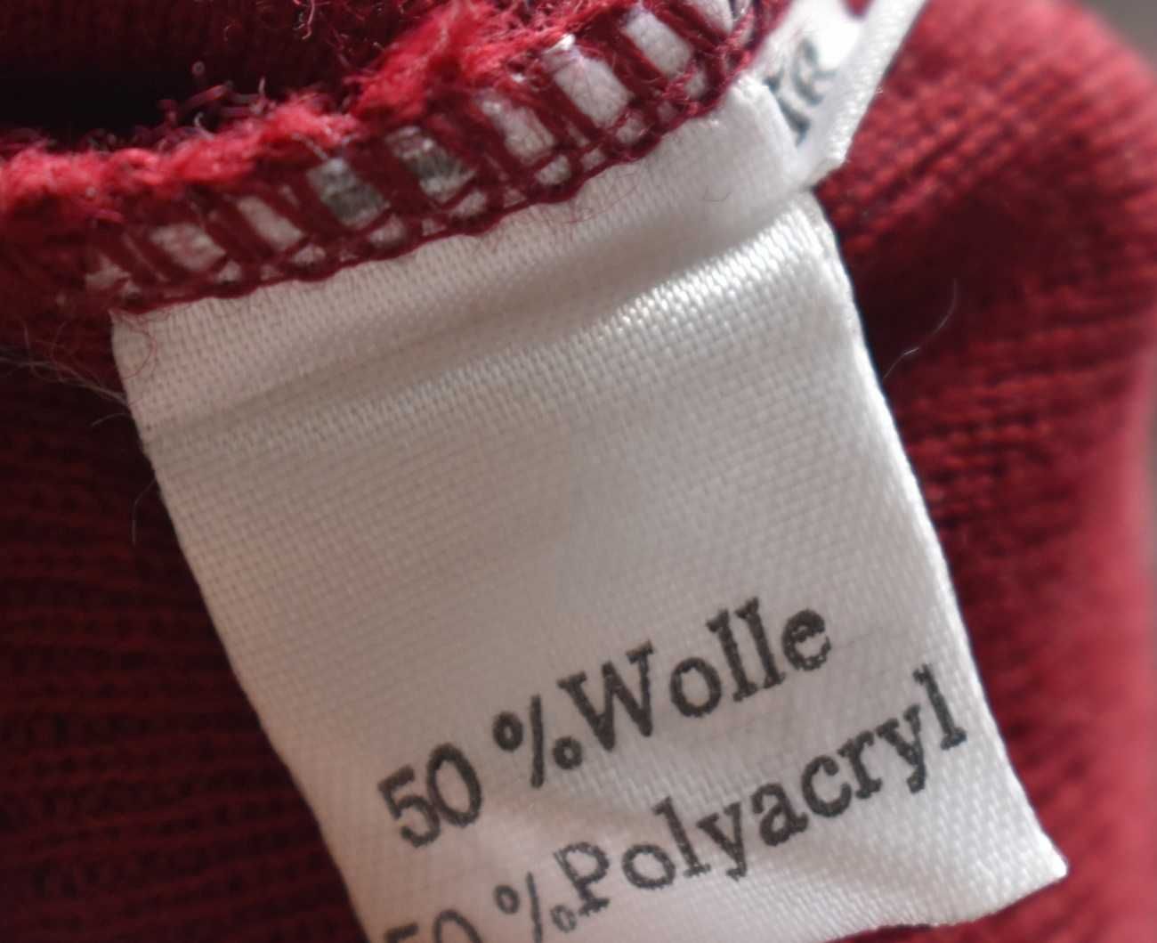 Kamizelka wełniana 56 L XL wełna 50% elegancka blazer bordowa męska