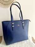 Wittchen skórzana torebka shopper - granatowa shopperka navy