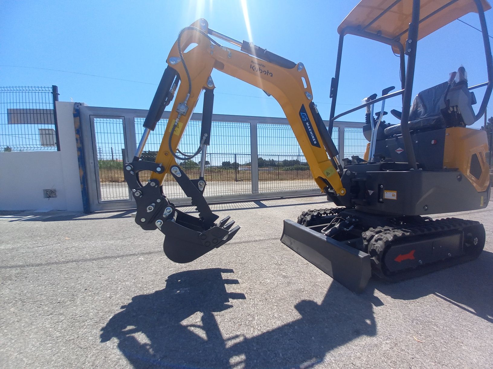 Mini escavadora 1.2Ton motor kubota