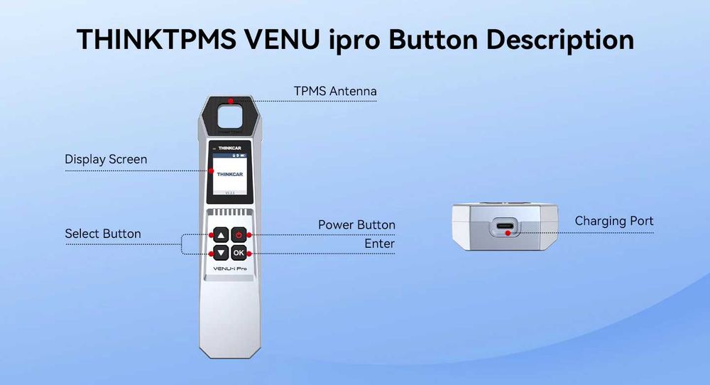 ThinkCar THINKTPMS VENU iPro Programador Valvulas Pneus +4 TPMS (NOVO)