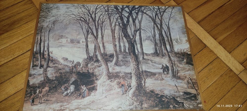 Joos de Momper krajobraz zimowy deska
