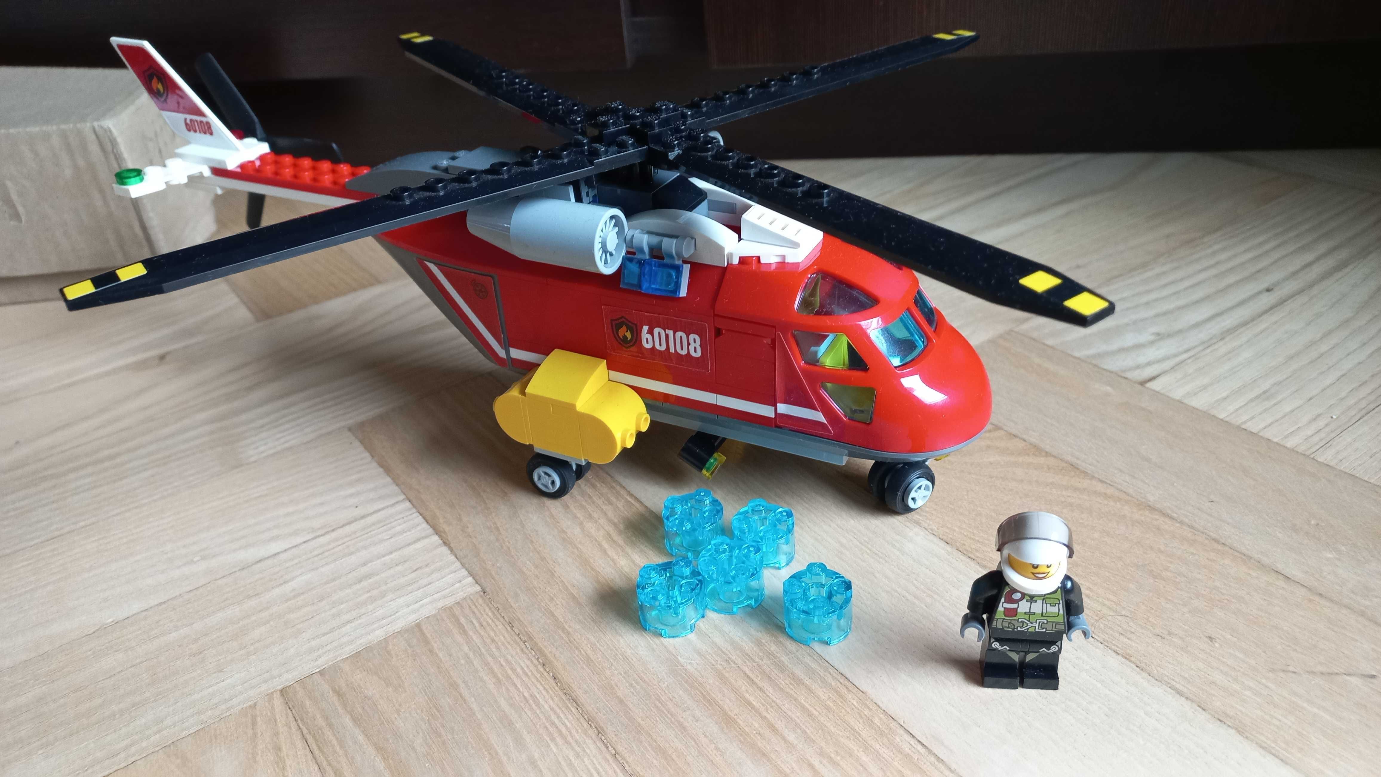 LEGO 60108 helikopter strażacki  kompletny * instrukcja