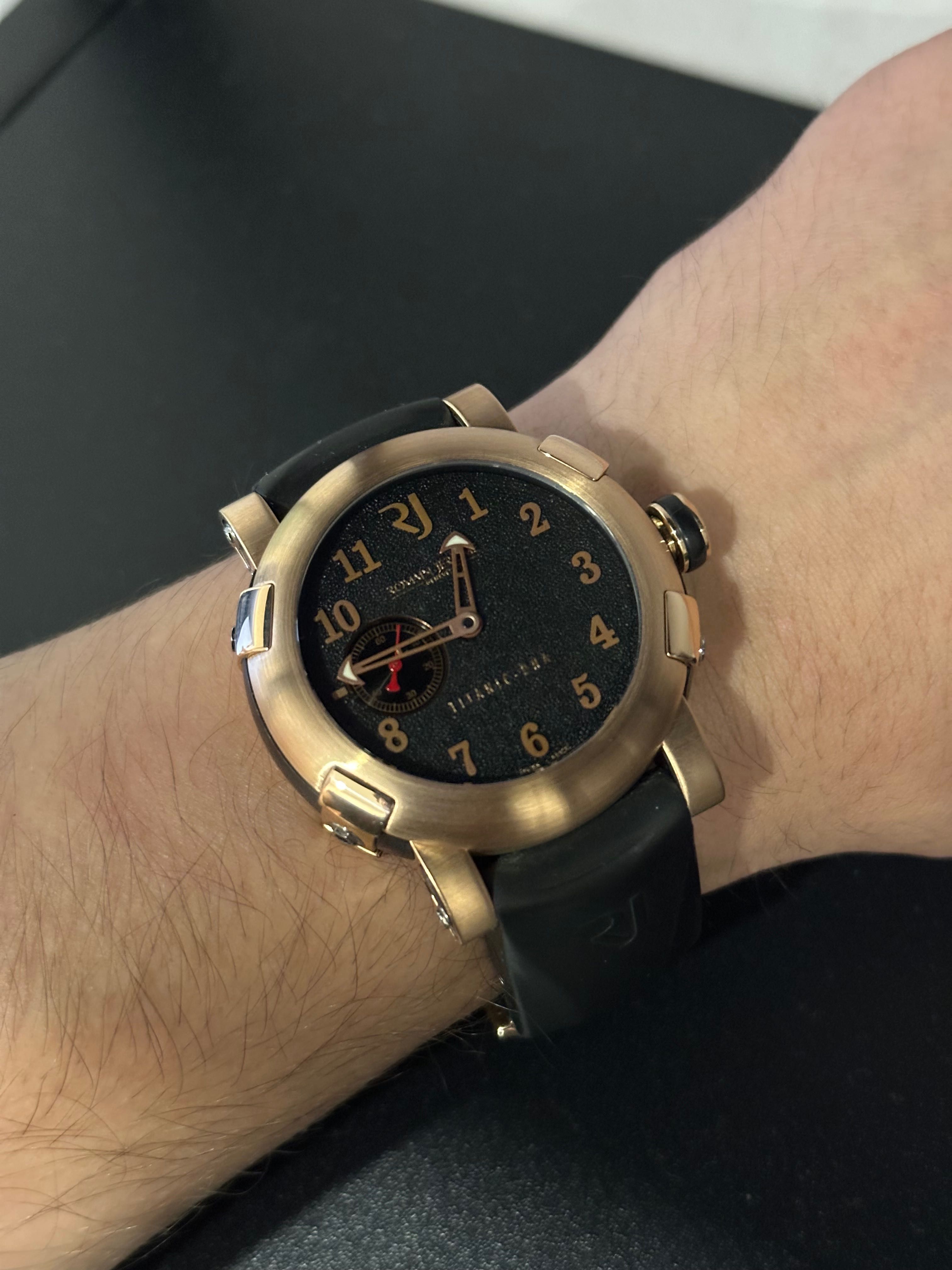 Zegarek romaine Jerome rose gold 750 46mm